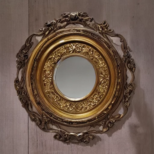 00504-3780895005-mirror frame, antique, wooden, round, antique, carved, collection, expensive, hermitage, italy, gold.webp